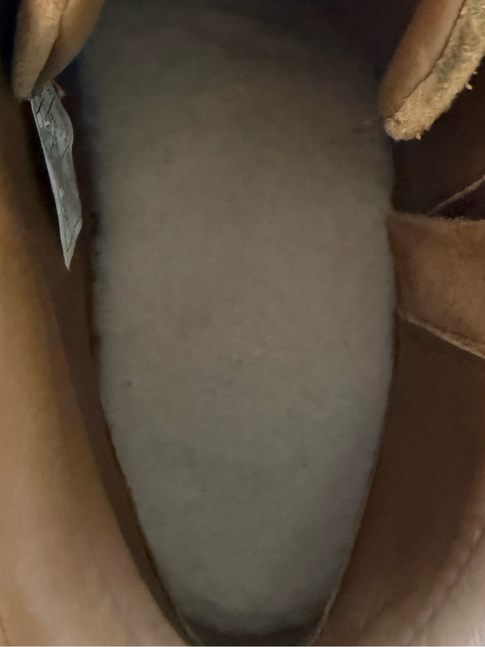 UGG Olli Women’s Chestnut Suede High top Sneakers with Shearling Trim size 8.5 - Picture 9 of 15